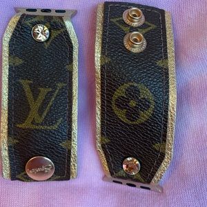 Louis Vuitton Re-purposed Sparkl watch band.